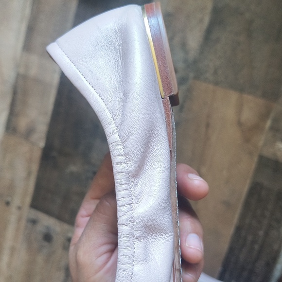 Tory Burch Minnie Cap Toe Ballet Flat Pink Sz 7.5 Women - Picture 13 of 17